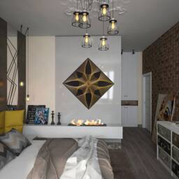 Wall Art String Christmas Star On A White Canvas Ofice Decor D??cor Mandala Zen Design Yoga Studio - thumbnail 3