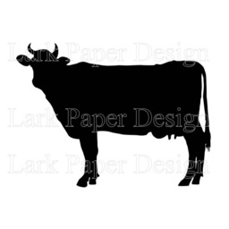 Cow Silhouette, Digital Print, Black & White Art, Gallery Wall Decor, Kitchen Southern Rustic Farmhouse Art - thumbnail 2