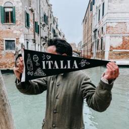 Italia Pennant Flag/Italy Felt Pennant Wall Hanging Banner Italians Do It Better - thumbnail 1