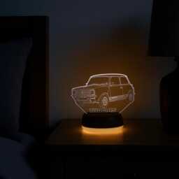 Mini Cooper Clubman Led Lamp, Personalised Austin Car Lamp For Enthusiast, Classic Gift, Home Bar Accessory - thumbnail 3