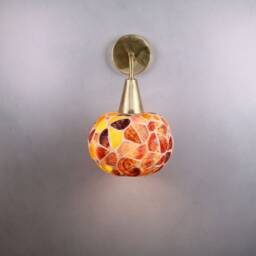 Wall Lamp With Oysters , Mussel Lamp, Clam Sconce Vanity Light Fixture, Mid Century Modern, Sconce, Model 2 - thumbnail 2