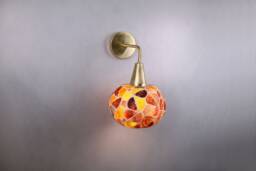 Wall Lamp With Oysters , Mussel Lamp, Clam Sconce Vanity Light Fixture, Mid Century Modern, Sconce, Model 2