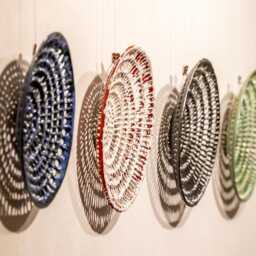 Embossed Ceramic Wall Art, Handmade Porcelain Sculpture - thumbnail 4