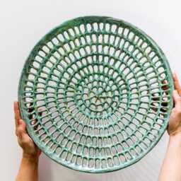 Embossed Ceramic Wall Art, Handmade Porcelain Sculpture - thumbnail 3