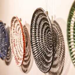 Embossed Ceramic Wall Art, Handmade Porcelain Sculpture - thumbnail 2