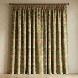 Custom Made William Morris Strawberry Thief Natural Blackout/Lining Curtains 3