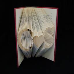 C Heart S 2 Letters With Symbol Love Lovers Wedding Anniversary Gift Folded-Book Art Sculpture - thumbnail 2
