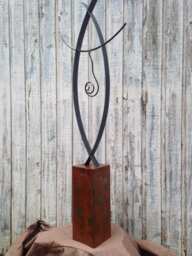 Abstract Metal Art Indoor/Outdoor Garden Sculpture By Holly Lentz