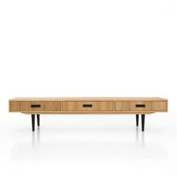 Mid-Century Sideboard, Dresser, Commode, Credenza Made Of Oak Vaneer - Livlo D-L01