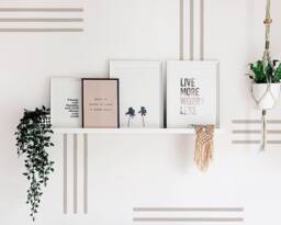 Line Wall Decals - Abstract Stickers, Boho Nursery Decor, Kids Room Decals, Scandinavian Modern Farmhouse Decor - thumbnail 1