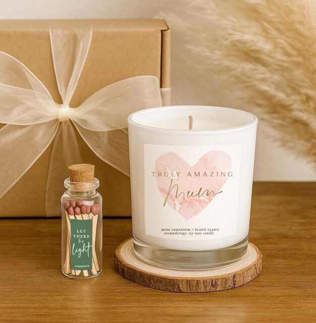 Personalised Mum Soy Wax Candle - Luxury Aromatherapy Gift For Mother's Day - image 1