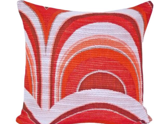 Lounge Cushion Tequila Sunrise 40 X cm - 50 Red White 60S 70S Pop Art Mid-Century Style Cover Retro Barkeeper Gift - image 1