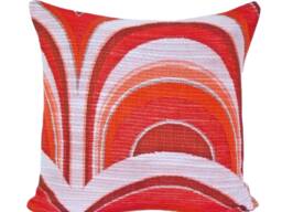 Lounge Cushion Tequila Sunrise 40 X cm - 50 Red White 60S 70S Pop Art Mid-Century Style Cover Retro Barkeeper Gift - thumbnail 1