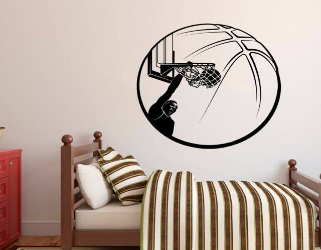 Custom Name Basketball Player Wall Decal Slam Dunk Decor 2259 - image 1