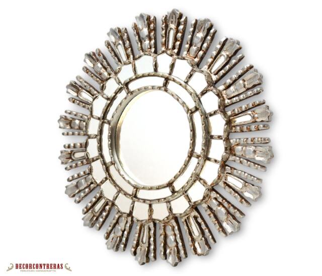 "Silver Decorative Mirrors 17.7"" - Mirror Cuzco Style ""Modern Flair" - image 1