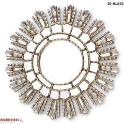 "Silver Decorative Mirrors 17.7"" - Mirror Cuzco Style ""Modern Flair" - thumbnail 2