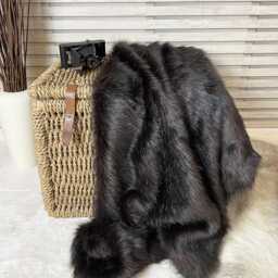 Luxury Brown Bear Faux Fur Throw - Double Sided Long-Haired Blanket - thumbnail 2
