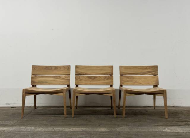 Teak Lounge Chair With Arms, Modern Outdoor Deck Chair, Usa Made - image 1