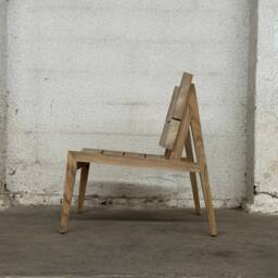 Teak Lounge Chair With Arms, Modern Outdoor Deck Chair, Usa Made - thumbnail 3