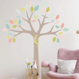 Pastel Nursery Safari Wall Sticker Pack, Jungle Wall Sticker, Cute Decal, Decal - thumbnail 2