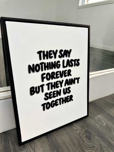 Luke Combs Custom Canvas -Wedding Sign-Bedroom Decor-Acrylic Wall Sign - image 1