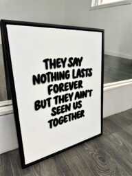 Luke Combs Custom Canvas -Wedding Sign-Bedroom Decor-Acrylic Wall Sign - thumbnail 1