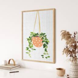 Hanging Plant Print, Indoor Wall Art, Plants, Kitchen Bedroom House Plant, Fake Plant, Print - thumbnail 2