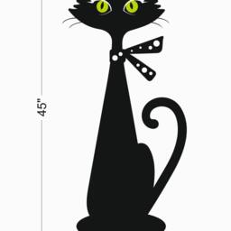 Wall Decal Cat Decoration Removable Vinyl Decal Cat Cats Decals Animal Kids Room - thumbnail 2