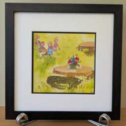 The Enormous Crocodile Print - Original Book Page Roald Dahl Illustration Quentin Blake Art Double Mounted 10 X - thumbnail 2