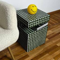 Tile Side Table - Handmade Furniture Designer Furniture Coffee Table - thumbnail 3