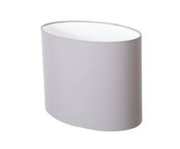 Handmade Light Grey Cotton Oval Lampshade