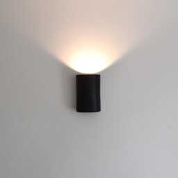 Handmade Black Ceramic Wall Sconce Adjustable Light - thumbnail 2