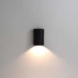 Handmade Black Ceramic Wall Sconce Adjustable Light - thumbnail 3