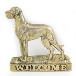 Great Dane - Uncropped, Dog Welcome, Hanging Decoration, Limited Edition, Artdog - thumbnail 2