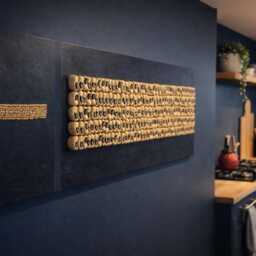 Sculptural Wall Art Mixed Media Abstract Relief Original Clay Minimalist Textural Contemporary Statement Collectible - thumbnail 3