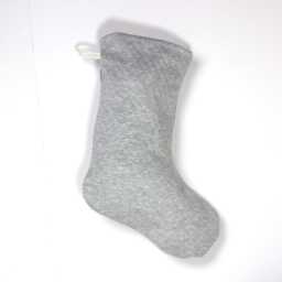 Christmas Stockings, Warm Neutral Grey With A Bit Of Chrome Silver Sparkle Heirloom Sock - thumbnail 4