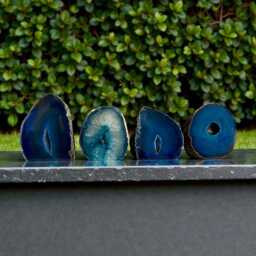 Teal Agate Standing Cut Base Crystal Of Renewal & Balance - thumbnail 3
