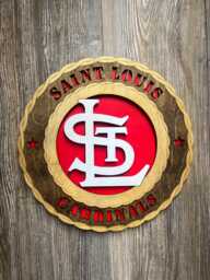 st Louis Cardinals Logo Wall Art Plaque - thumbnail 1
