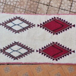 Wow Moroccan Beni Ourain Rug Carpet Soft Shag Artistic Oriental Checker Moroccan Colorful - thumbnail 2
