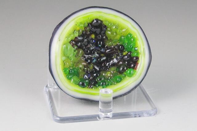 Watermelon Citrine Geode - image 1