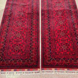 33 Feet Large Afghan Runner Rug, 16.5 X 2.9 Ft, Top Quality Stunning Handmade Turkoman Runner, Hall Way Runner Bukhara - thumbnail 3