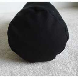 "Black Bolster Pillow Cylinder Cover Only 300 Thread Count Cotton Sateen Round Cushion Sham Case 4"" 6"" 8"" 9"" 10"" 12" - thumbnail 2