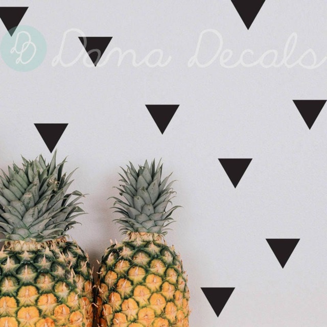 Triangle Wall Decals - Minimalist Vinyl Art Stickers For Kids Rooms - image 1