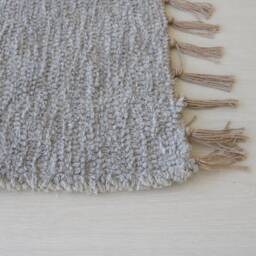 Medium Gray Rug 100x150 cm, Bedroom Rug, Kids Cotton Bohemian Living Room Scandinavian Grauer Teppich Tapis Gris - thumbnail 4