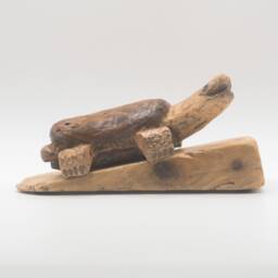 Tobias, Driftwood Sculpture, Turtle, Tortoise, Terrapin, Rustic Wooden Ornament, Small Gift, Unique Art - thumbnail 1