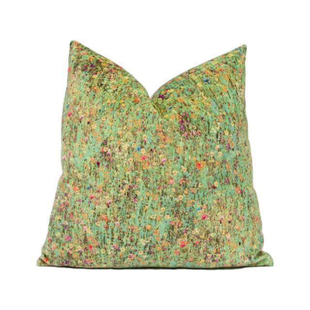 Liberty Of London - Mawston Meadow Velvet Dew Plush Floral Cushion Cover Throw Pillow Designer Home D??cor - image 1