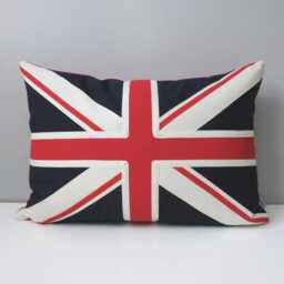 Union Jack Flag Pillow Cover in Sunbrella?? Outdoor Fabric For Boat & Patio Decor, Housewarming Gift Or Man Cave, British UK Cushion - thumbnail 2