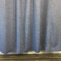Chambray Denim Blue Linen Shower Curtain - Mildew-Free, 72x72, 72x85, 72x94, Or Custom Size - thumbnail 2