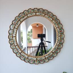 "Peruvian Mirrors ""New Ivory 60cm" - thumbnail 1
