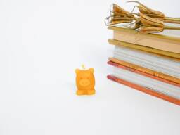Handmade Little Piglet Beeswax Candle - Good Luck Charm, Stocking Filler - thumbnail 1